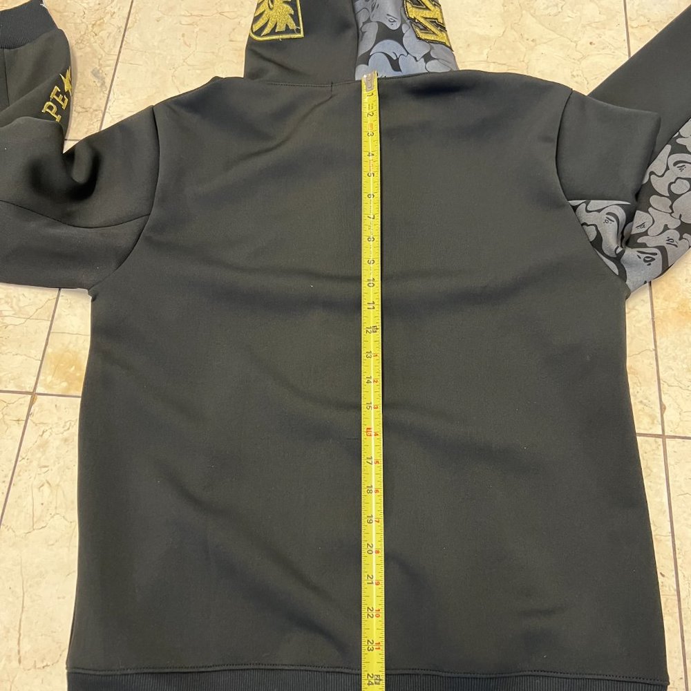 A Bathing APE Limited Edition BLACK GOLD Full Face Zip Shark Hoodie - Picture 12 of 16